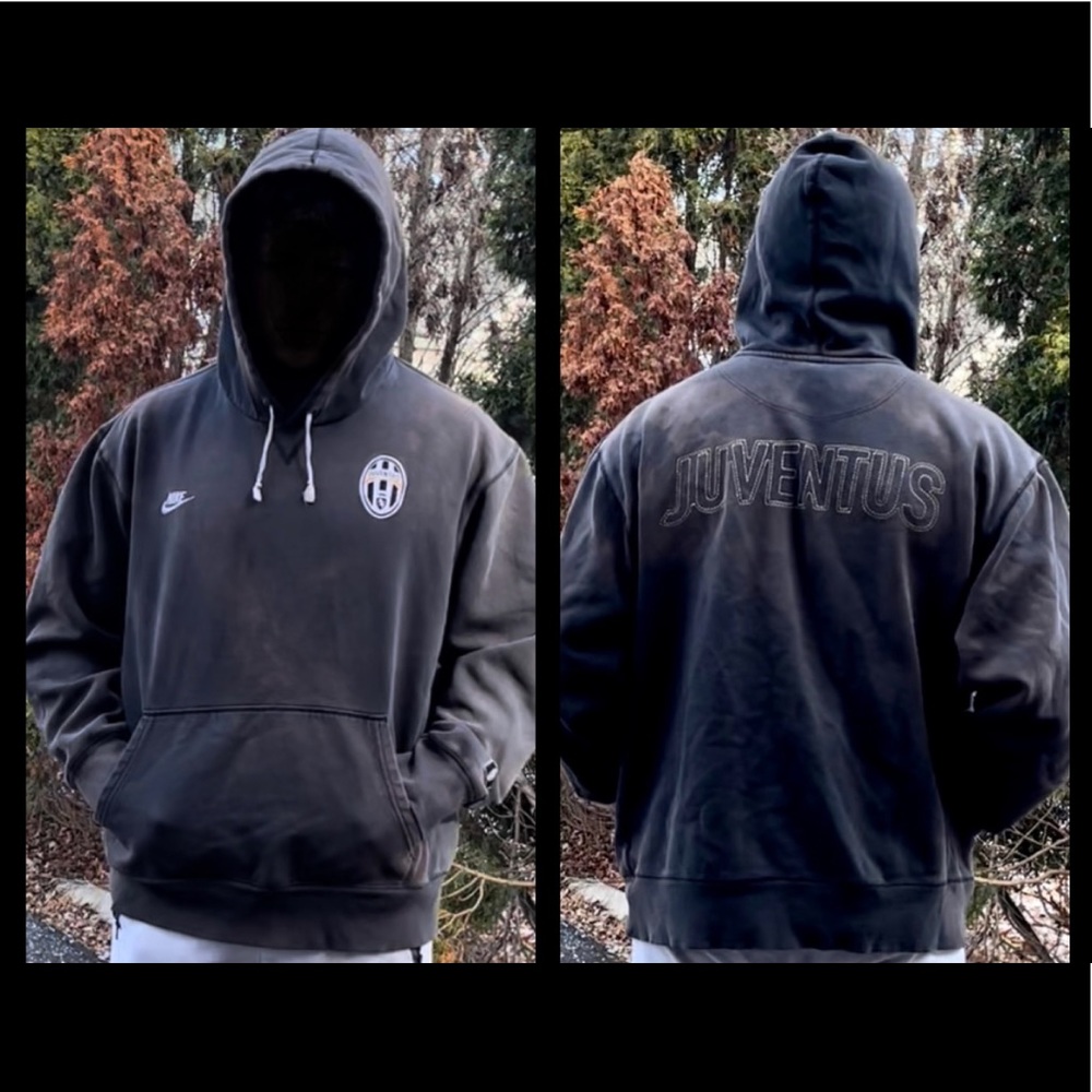 Juventus Nike Hoodie Vintage Faded